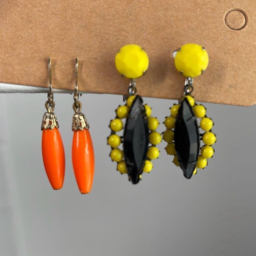 Two pair of Vintage Fab clip style earrings